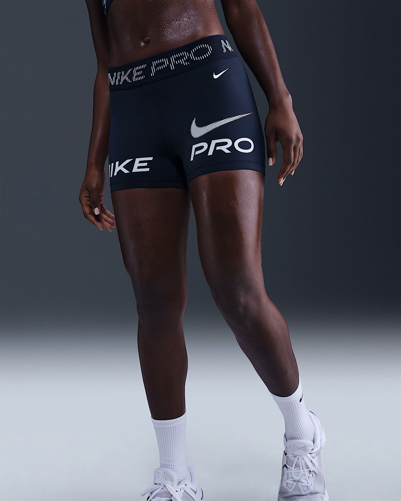 Шорти жіночі nike pro mid-rise 3" HV2464-410 — фото 3