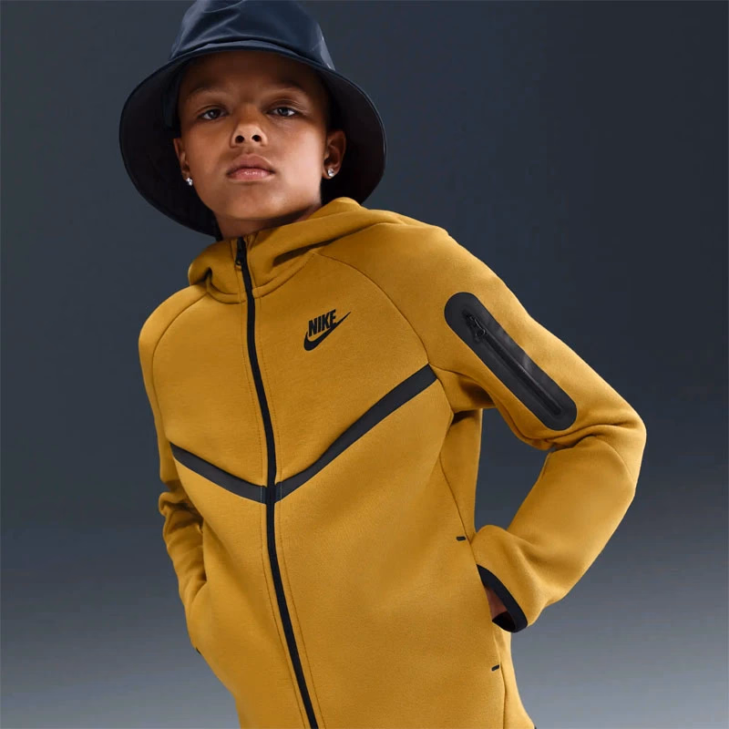 Худі дитяче Kids Tech Fleece Full-Zip Hoodie orange HV5867-352