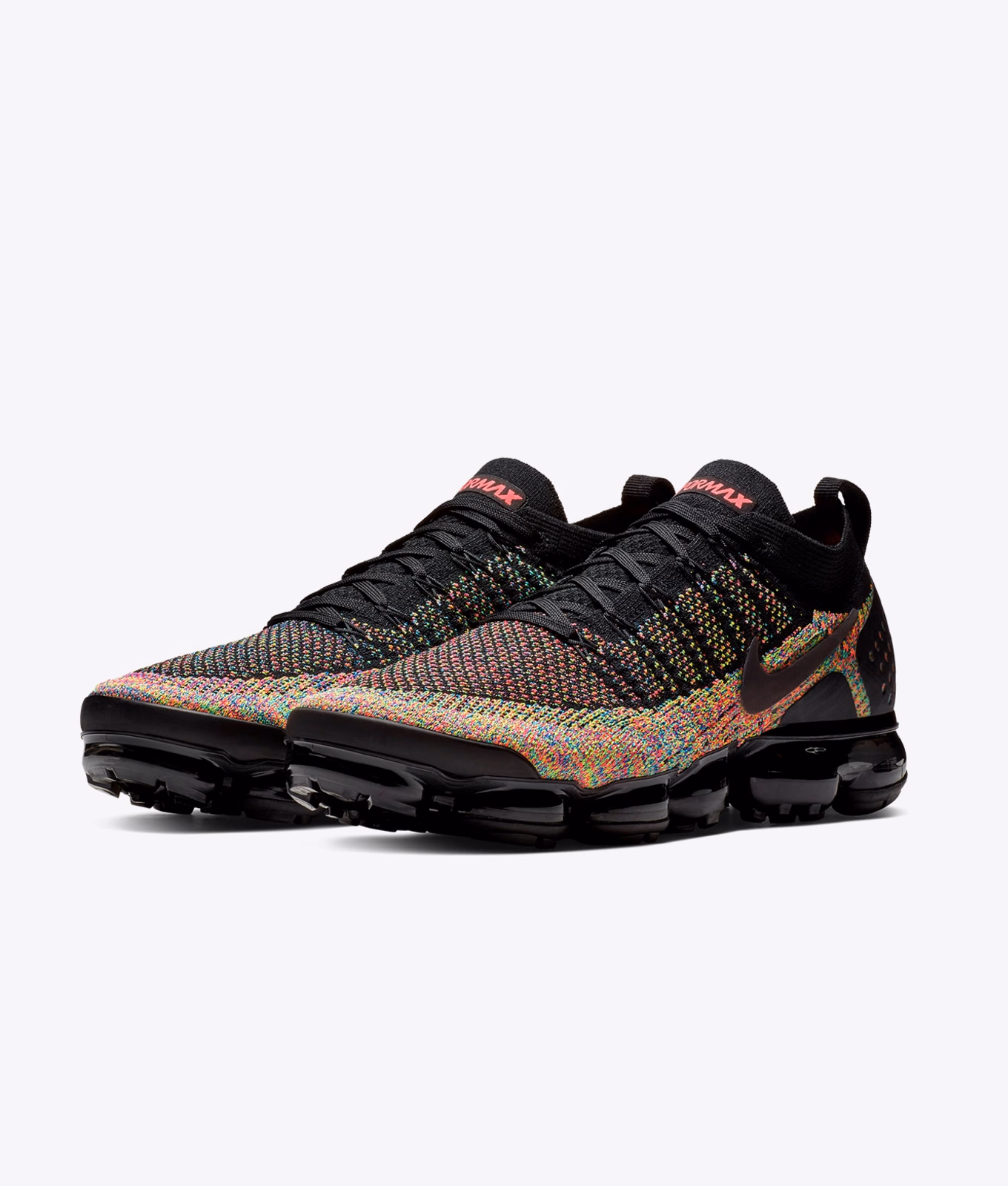 Кросівки жіночі Nike Air VaporMax Flyknit 2 'Black Multicolor' 942843-015 — фото 2