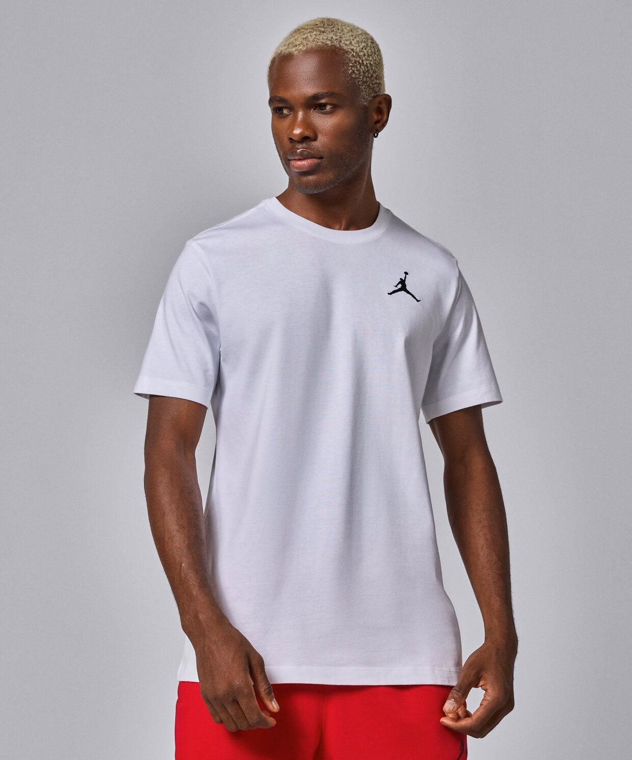 Футболка чоловіча Air Jordan J Jumpman Emb Ss Crew White DC7485-100