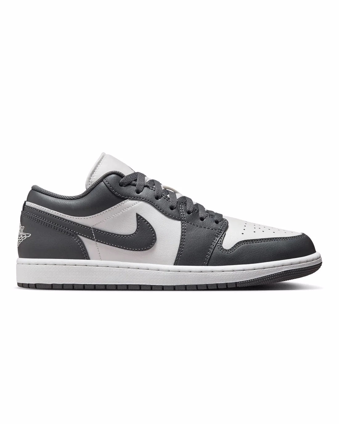 Кросівки чоловічі Air Jordan 1 Low "Grey/White " 553558-044 — фото 2