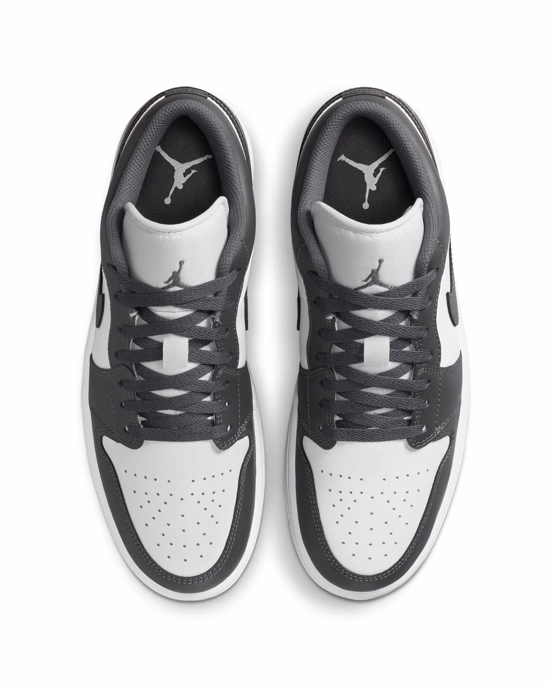 Кросівки чоловічі Air Jordan 1 Low "Grey/White " 553558-044 — фото 4