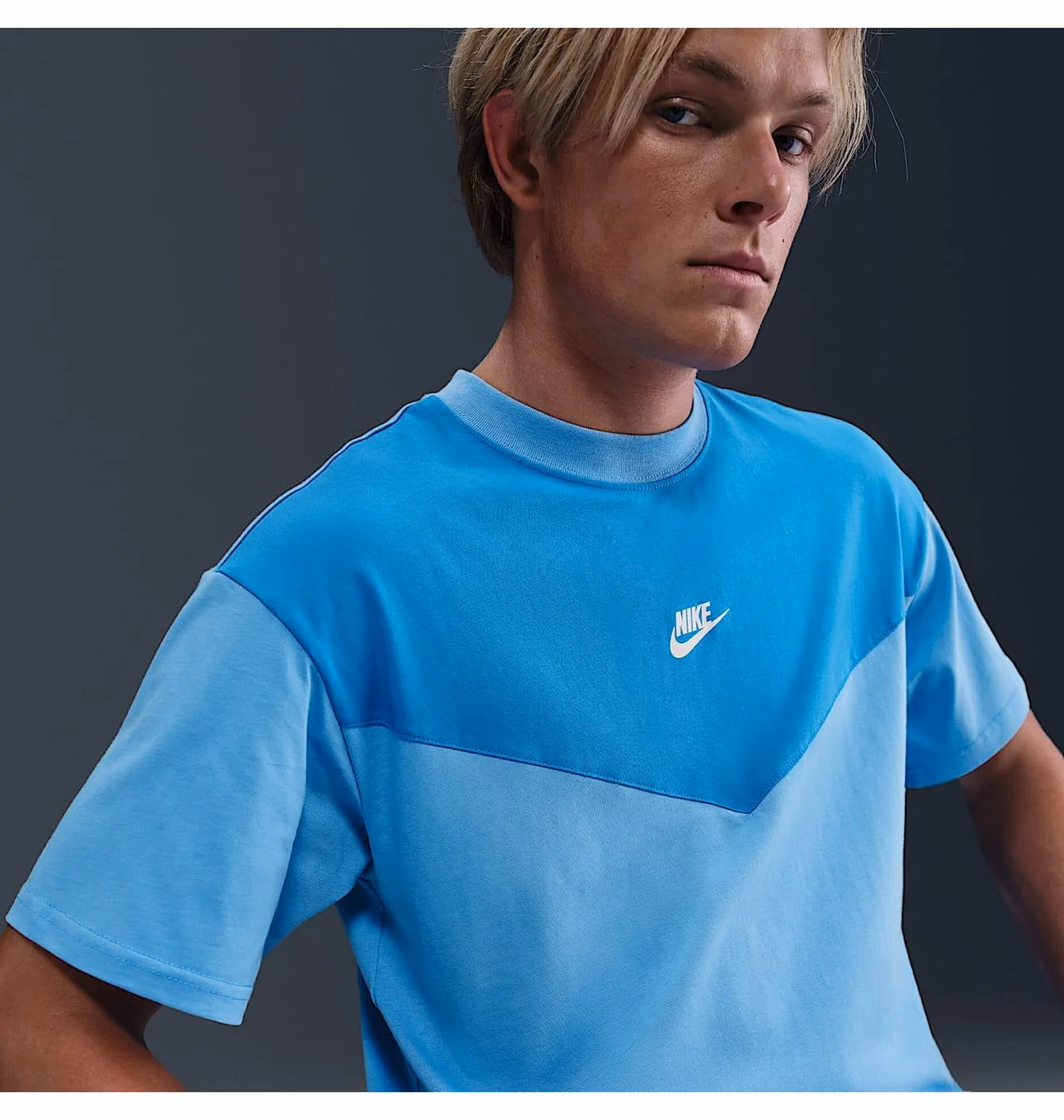Футболка чоловіча Nike Tech Mix Blue IH4301-412 — фото 4