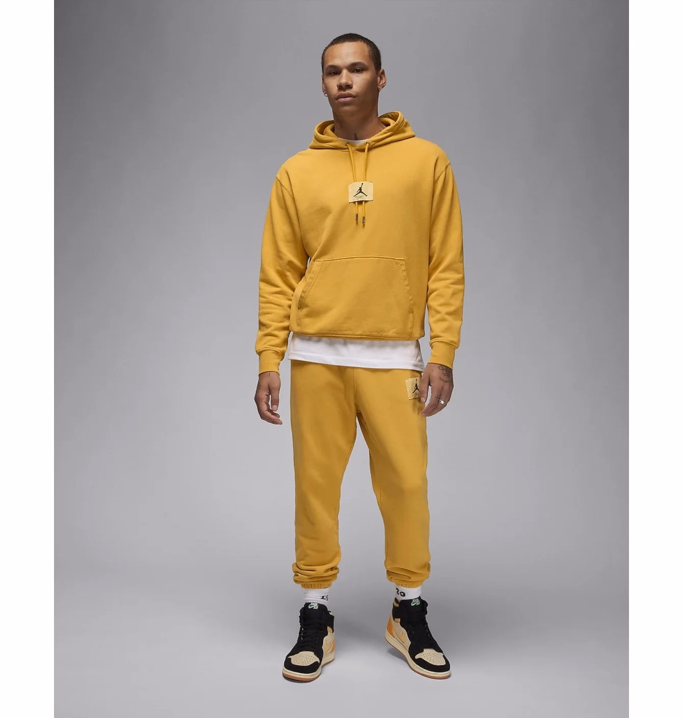 Худі чоловіче Air Jordan Essentials Statement Fleece Washed Pullover Hoodie Yellow FB7290-752 — фото 7
