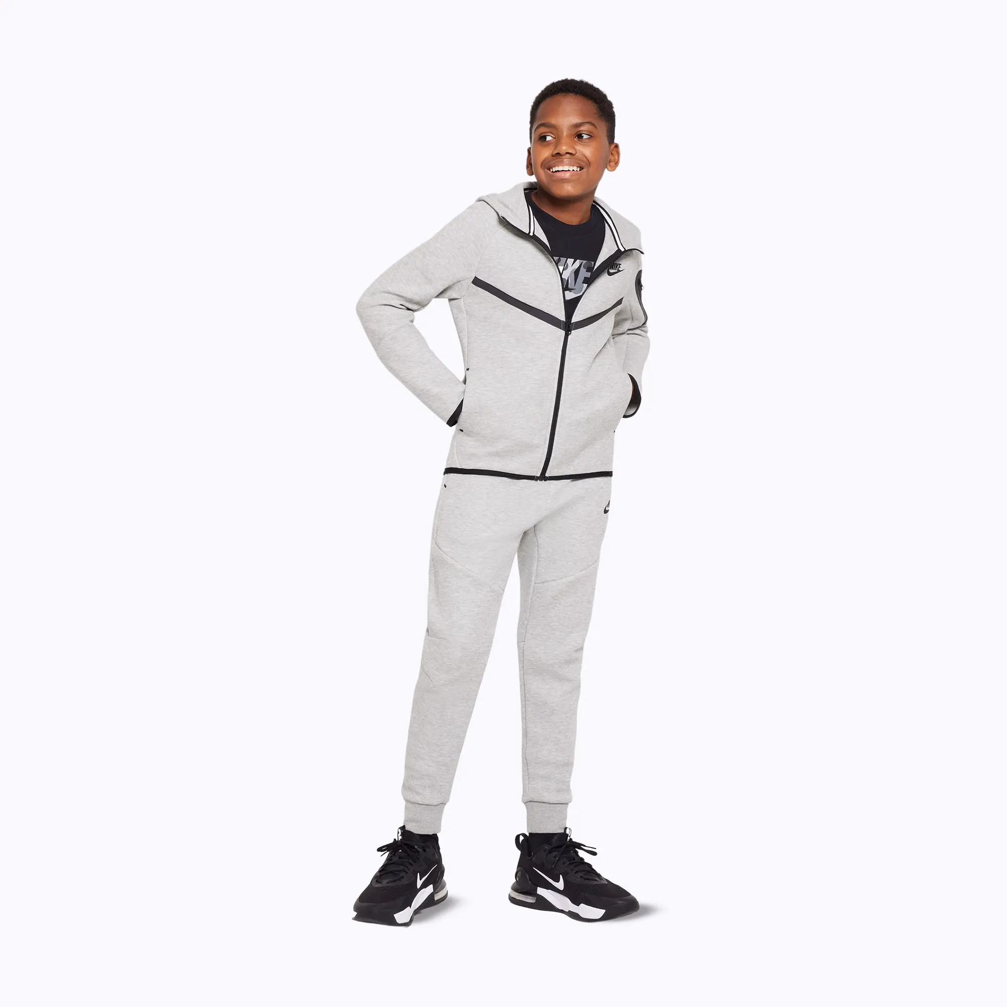 Толстовка дитяча Nike Tech Fleece Grey Full-Zip HV6166-063 — фото 2