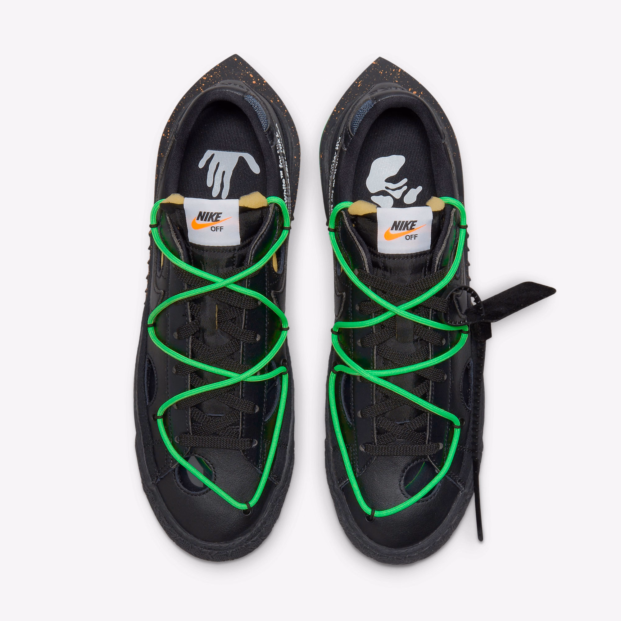 Кросівки чоловічі Nike Blazer Low ’77 “Black” x Off-White DH7863-001 — фото 4