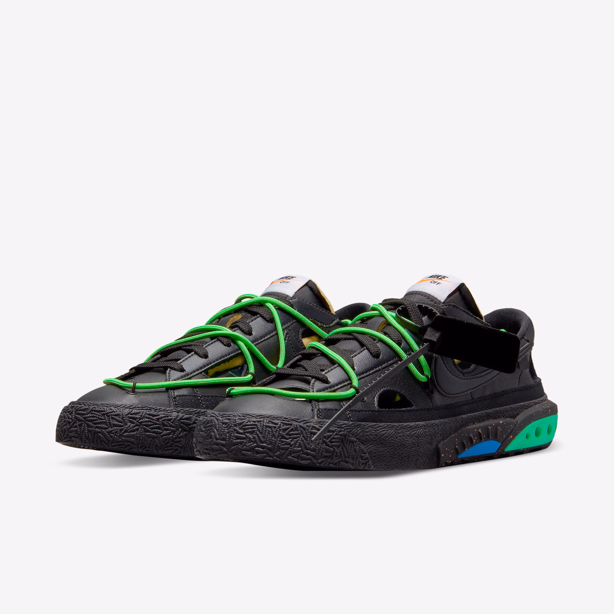 Кросівки чоловічі Nike Blazer Low ’77 “Black” x Off-White DH7863-001 — фото 2