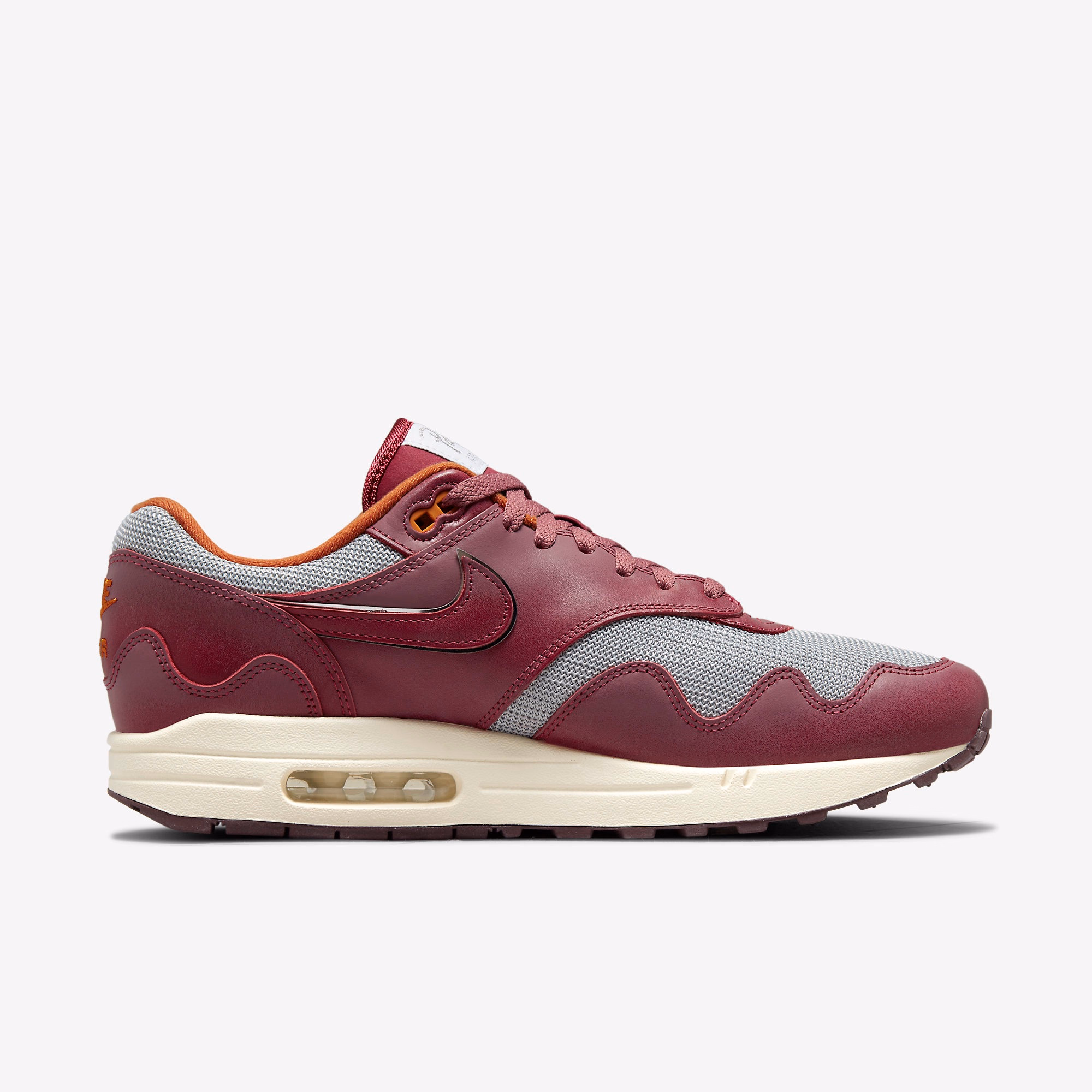 Кросівки чоловічі Nike Air Max 1 x Patta Night Maroon DO9549-001 — фото 3