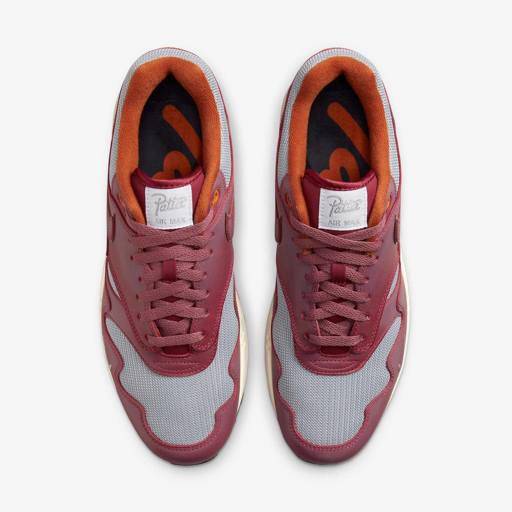 Кросівки чоловічі Nike Air Max 1 x Patta Night Maroon DO9549-001 — фото 4