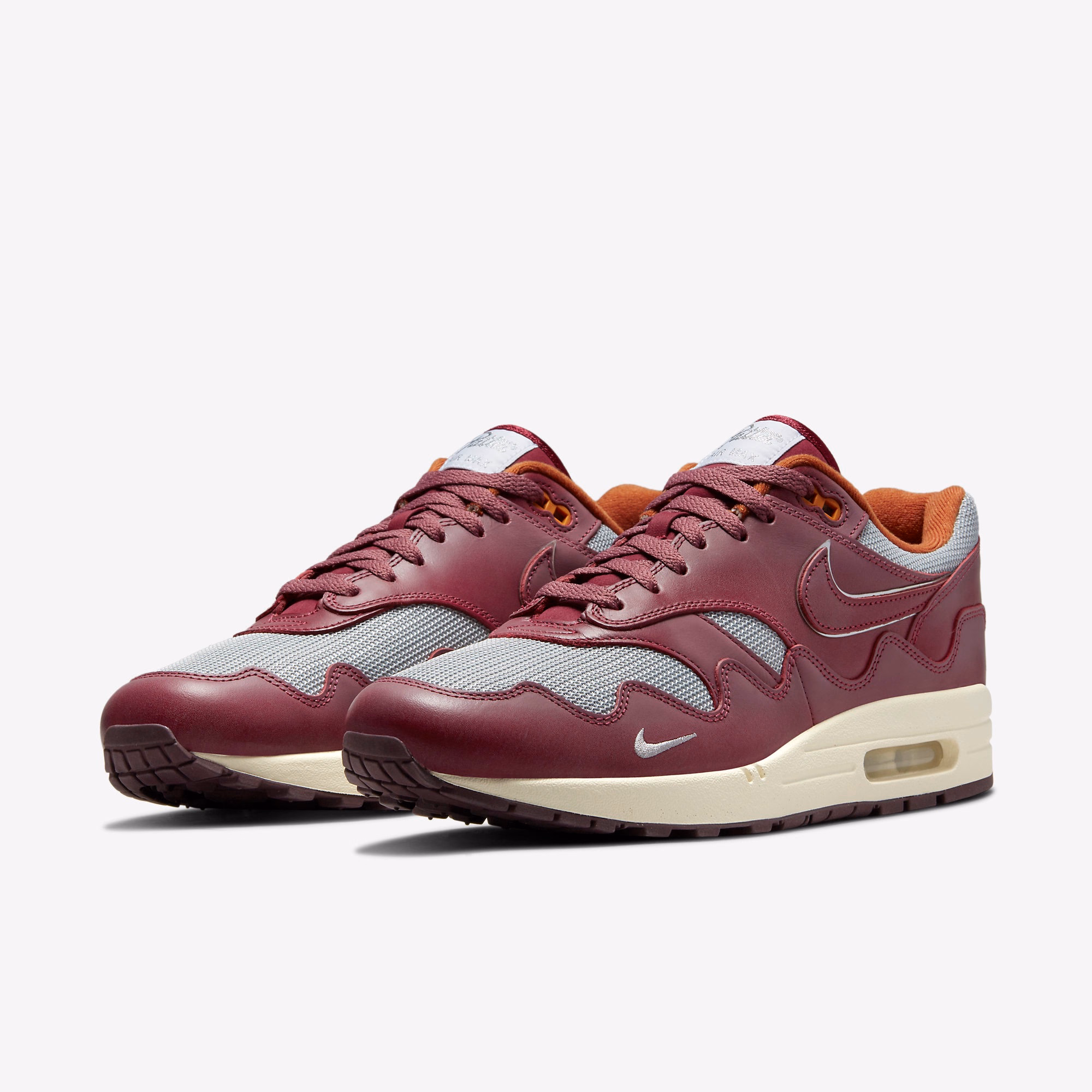 Кросівки чоловічі Nike Air Max 1 x Patta Night Maroon DO9549-001 — фото 2