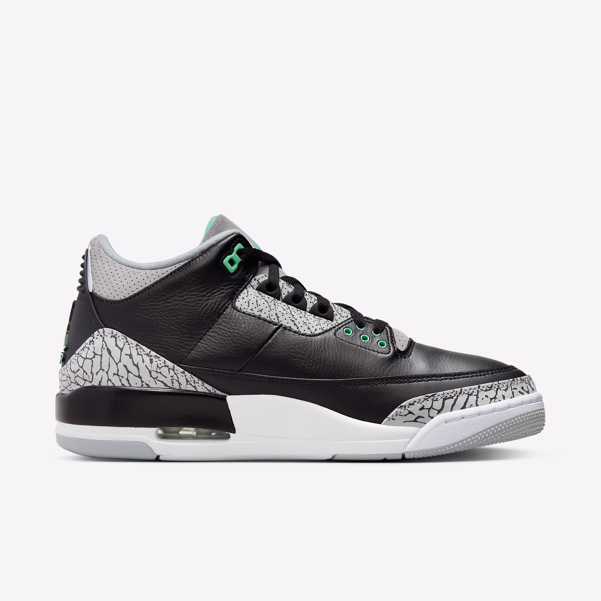 Кросівки чоловічі Air Jordan 3 Retro Black/Grey CT8532-031 — фото 3