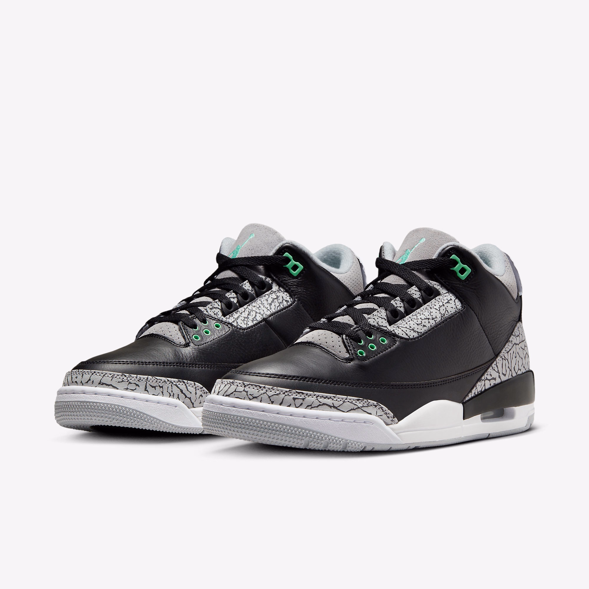 Кросівки чоловічі Air Jordan 3 Retro Black/Grey CT8532-031 — фото 2
