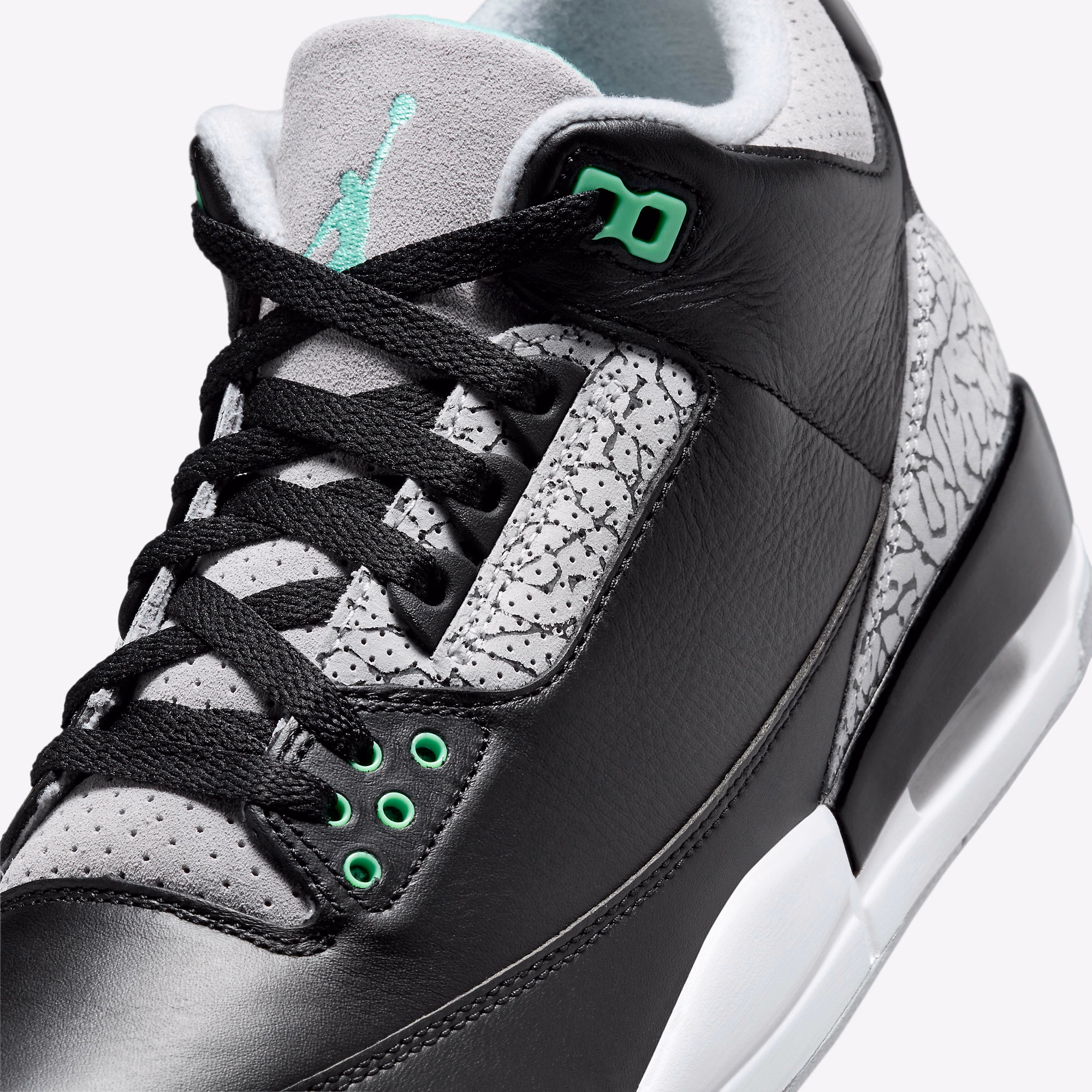 Кросівки чоловічі Air Jordan 3 Retro Black/Grey CT8532-031 — фото 6