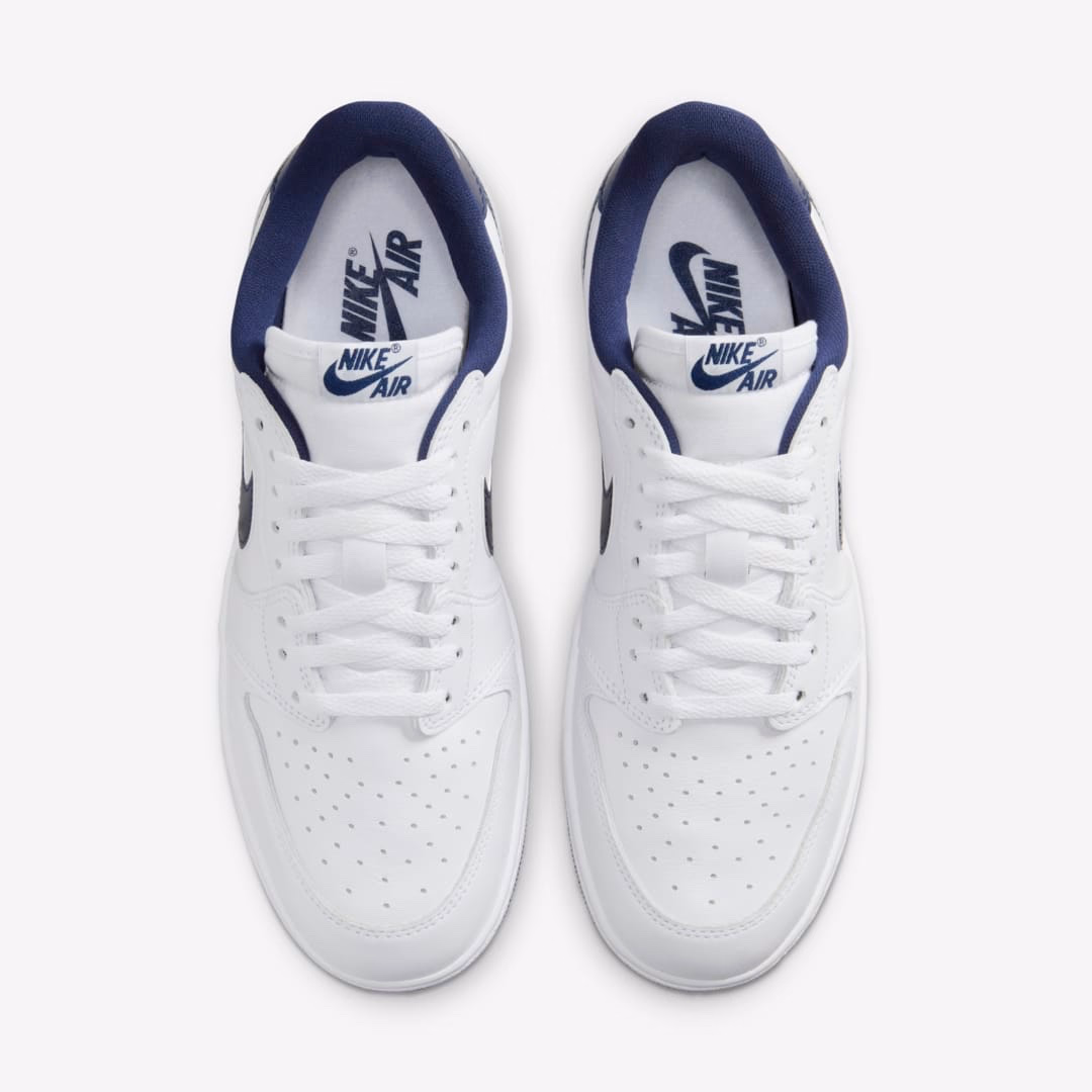 Кросівки чоловічі Nike Air Jordan 1 Retro Low 85 White Metallic FB9933-141 — фото 6