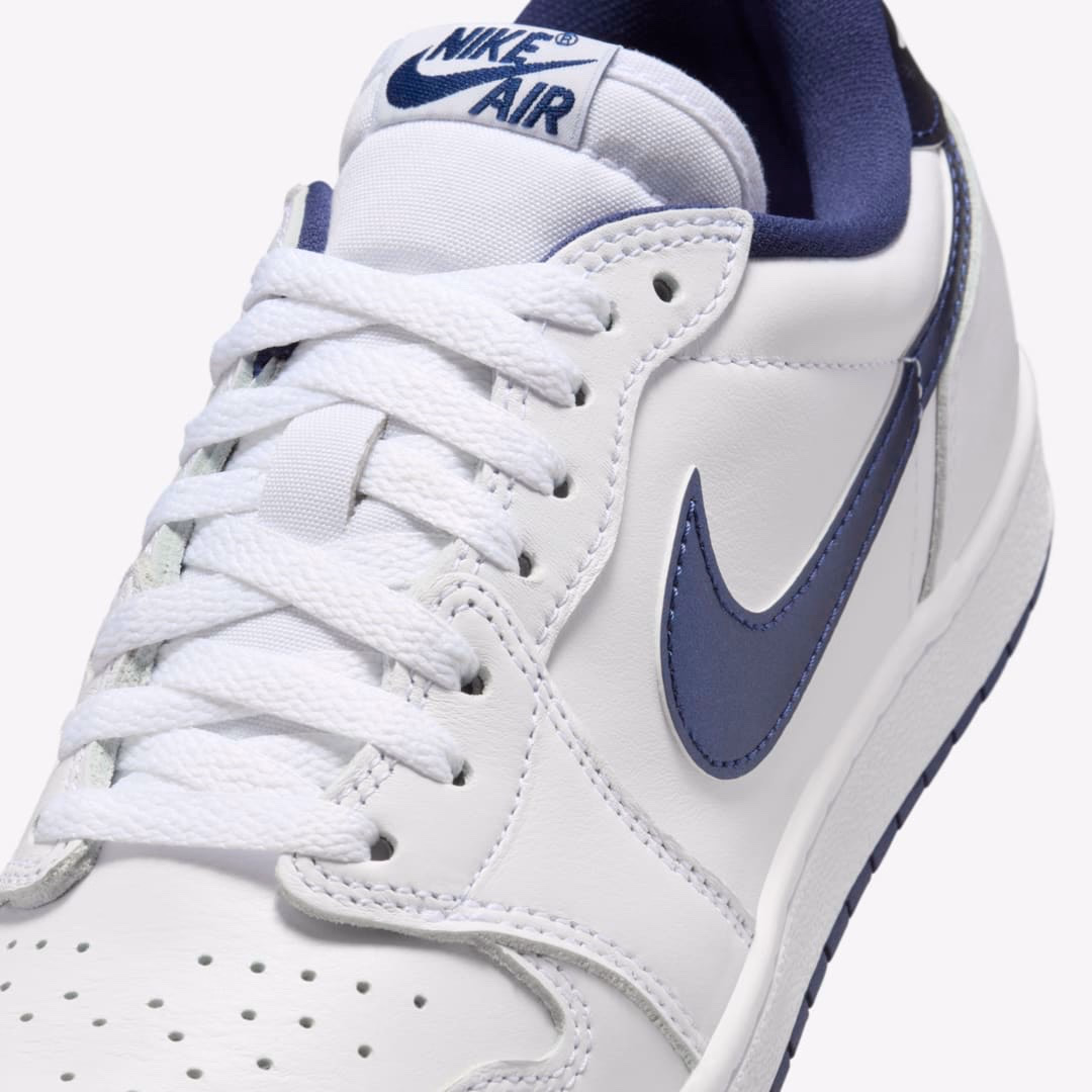 Кросівки чоловічі Nike Air Jordan 1 Retro Low 85 White Metallic FB9933-141 — фото 4