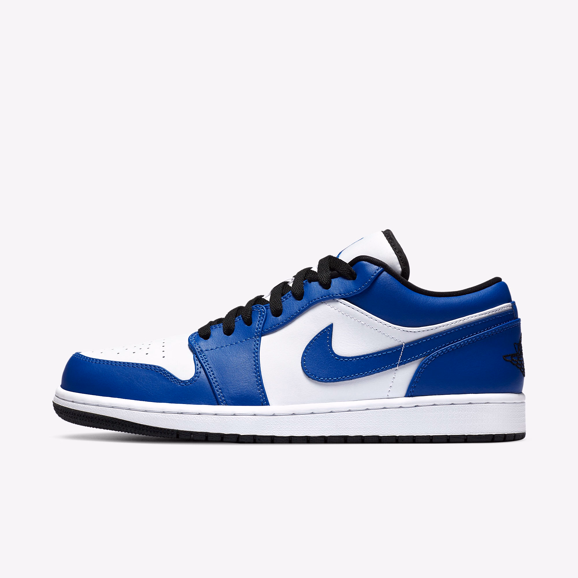 Кросівки чоловічі Air Jordan 1 Low White/Blue 553558-124