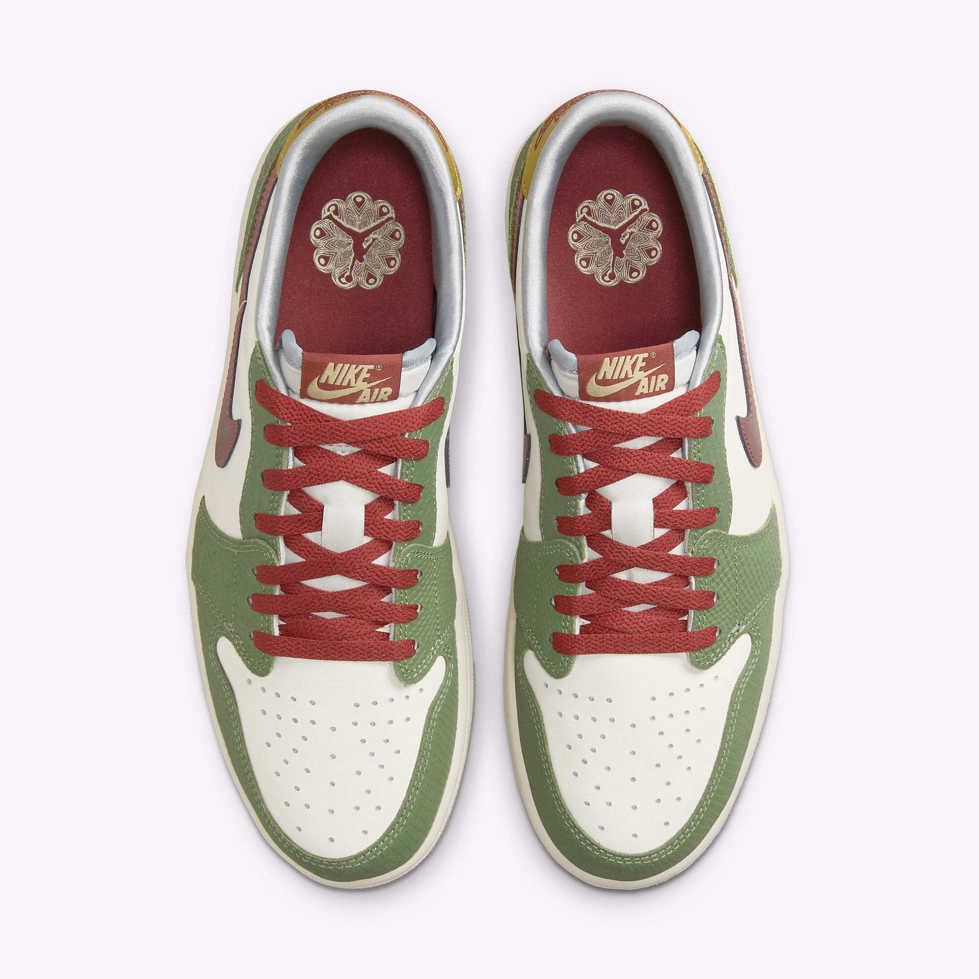 Кросівки чоловічі JORDAN 1 RETRO LOW OG YEAR OF THE DRAGON FN3727-100 — фото 6