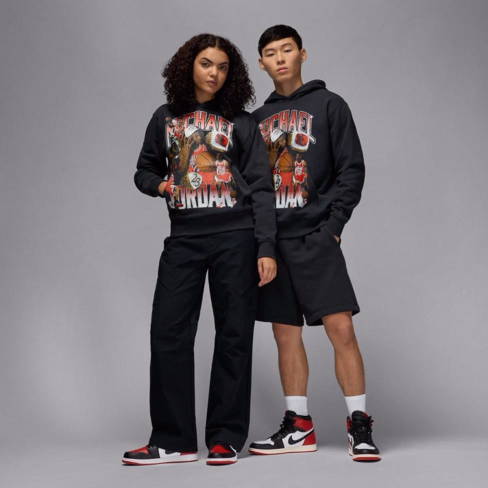 Худі чоловіче Air Jordan Flight Fleece Black HJ4396-045 — фото 2
