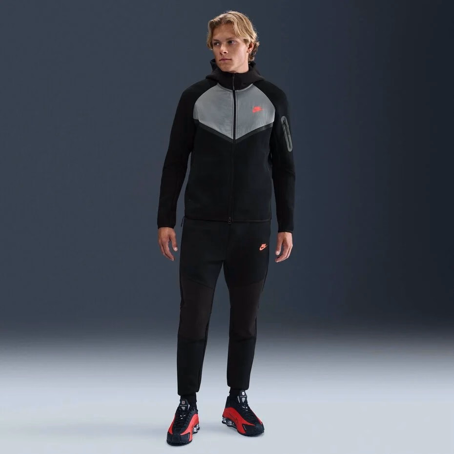 Толстовка чоловіча Nike Tech Fleece Black/Grey IH4302-010 — фото 3