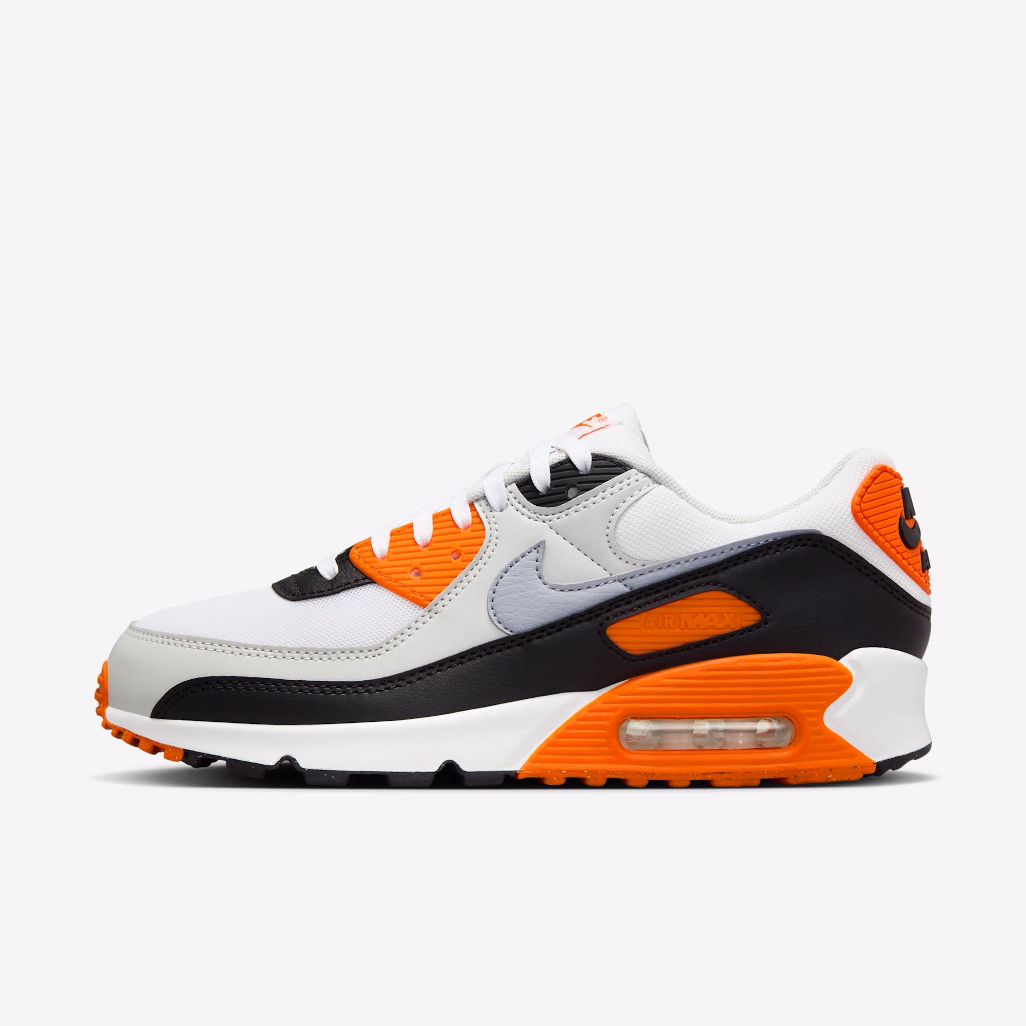 Кросівки чоловічі Nike Air Max 90 "White/Black/Orange" DH8010-108