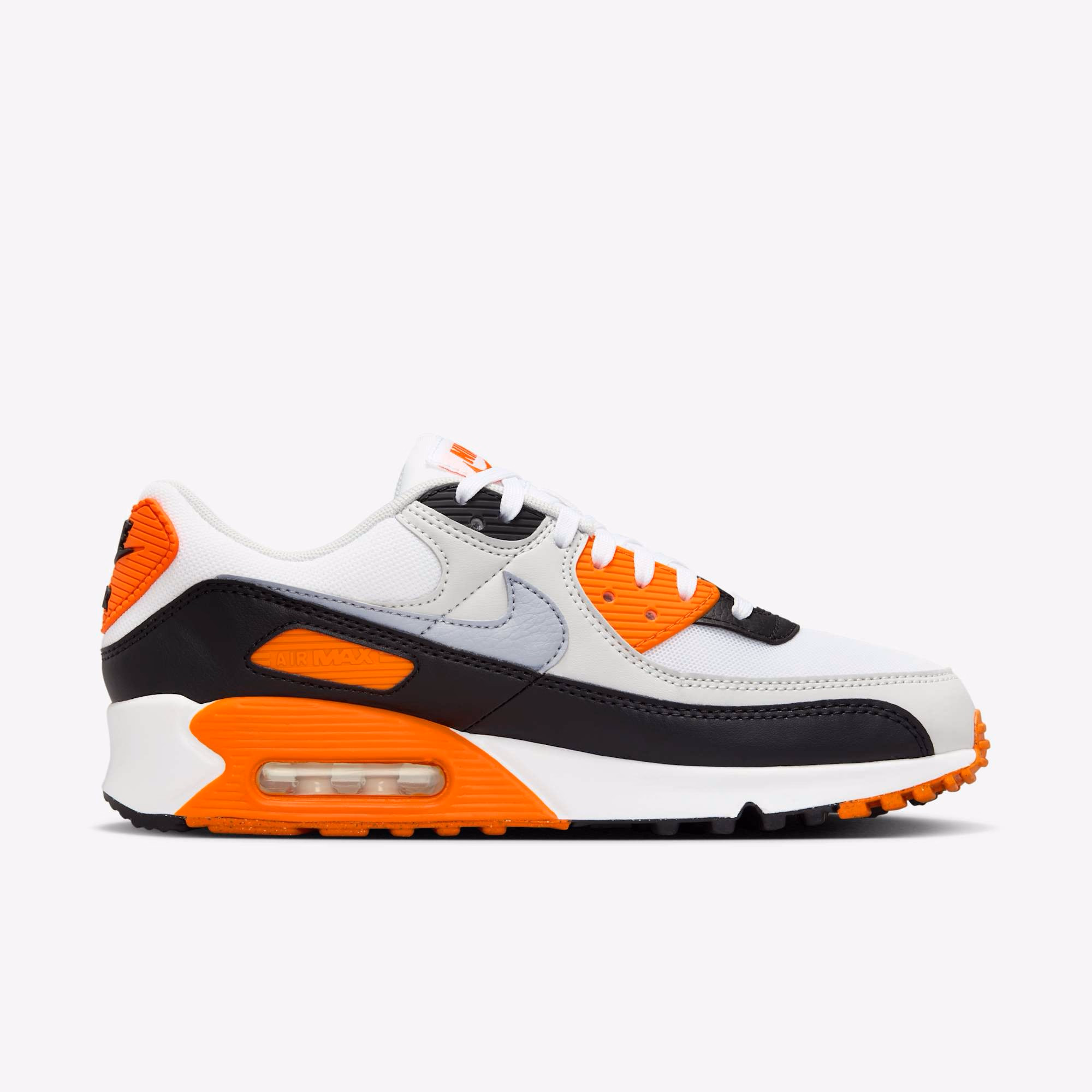 Кросівки чоловічі Nike Air Max 90 "White/Black/Orange" DH8010-108 — фото 3