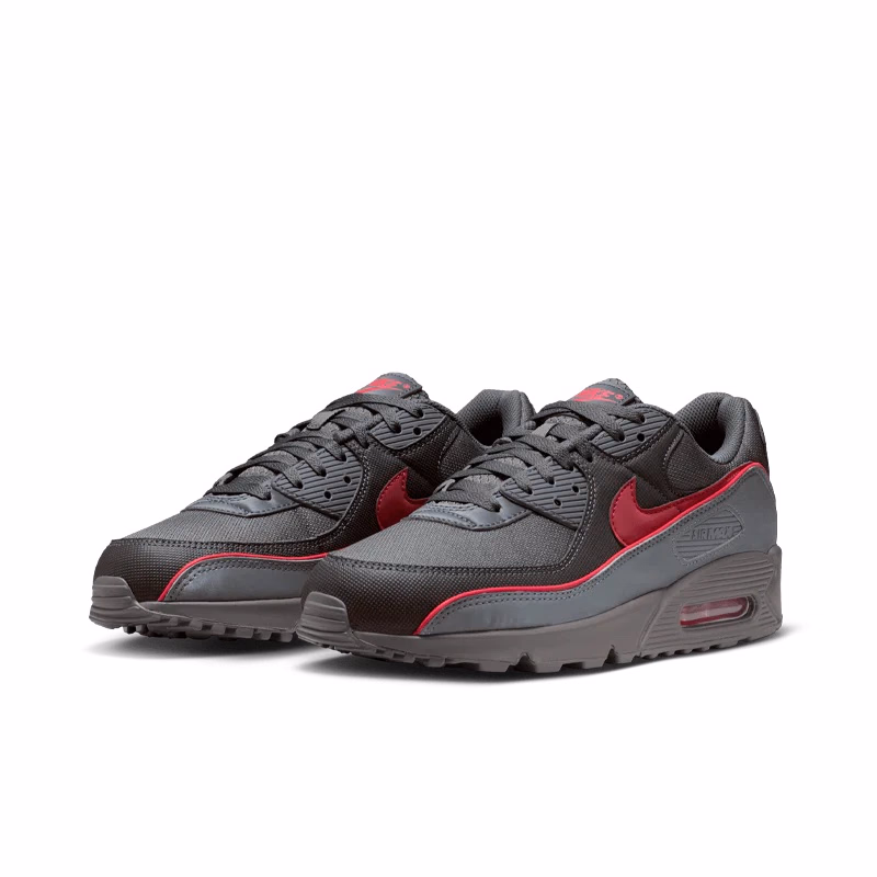 Кросівки чоловічі Nike Air Max 90 Premium Iron Grey/ University Red-Black HV4517-001 — фото 2