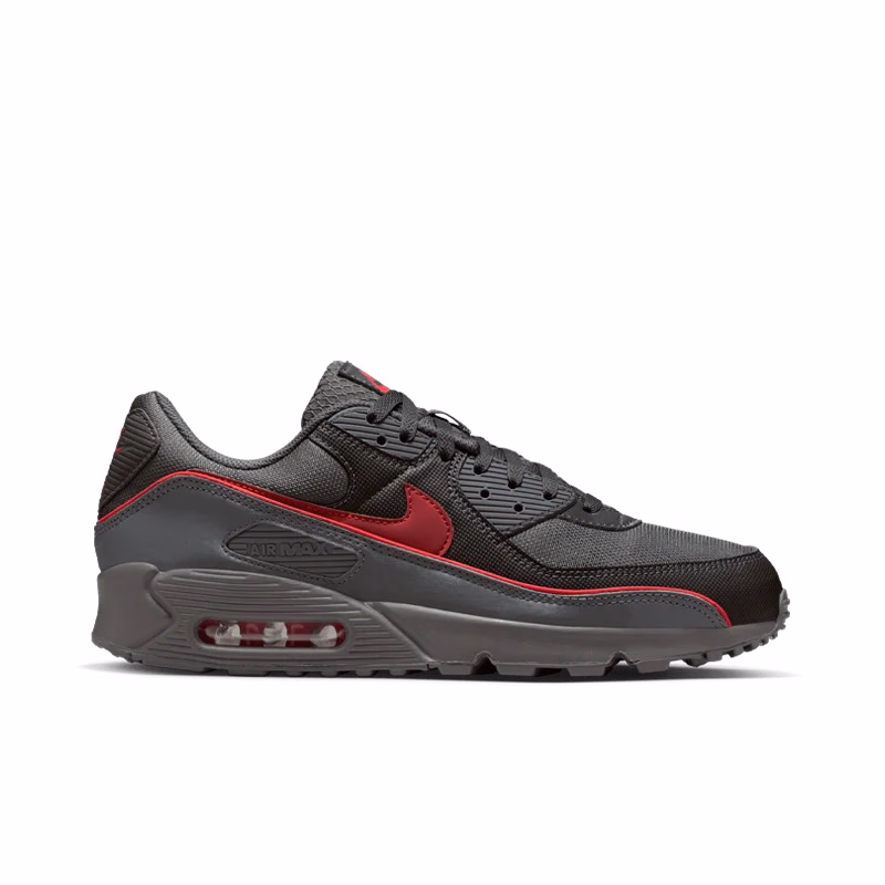 Кросівки чоловічі Nike Air Max 90 Premium Iron Grey/ University Red-Black HV4517-001 — фото 3