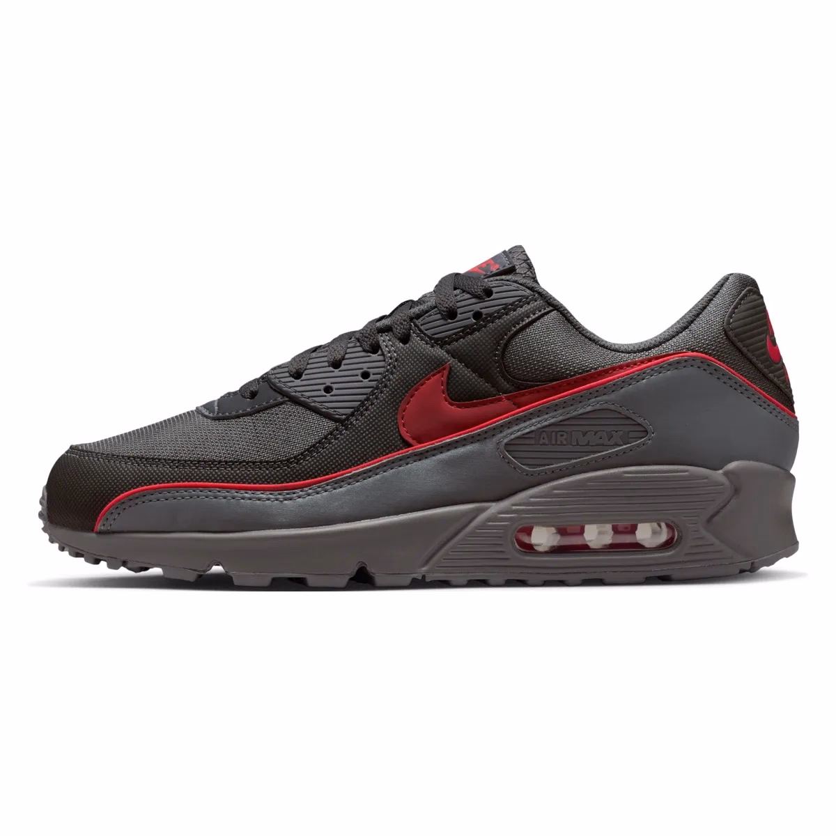 Кросівки чоловічі Nike Air Max 90 Premium Iron Grey/ University Red-Black HV4517-001