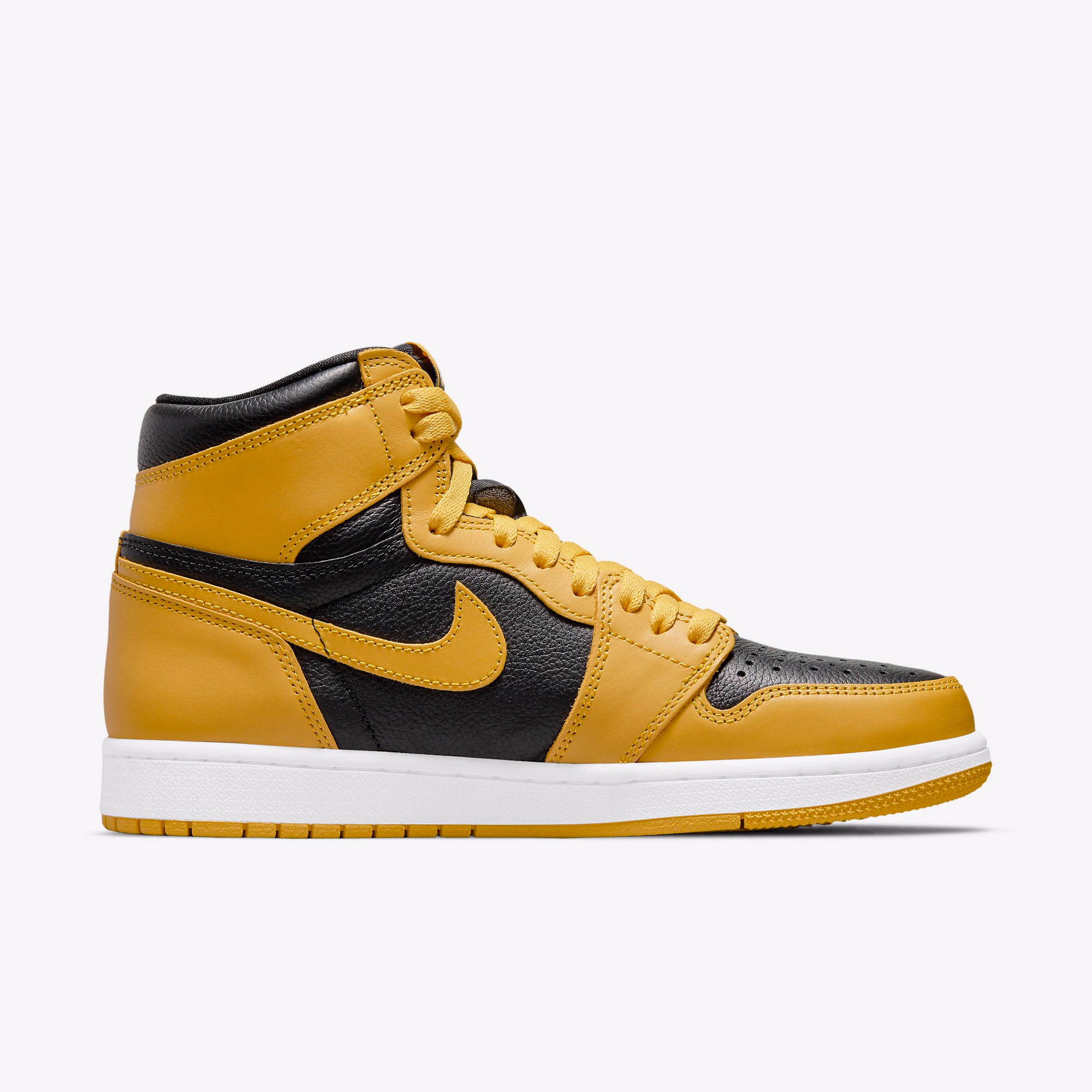 Кросівки чоловічі Air Jordan 1 Retro High Og Black/Yellow 555088-701 — фото 3