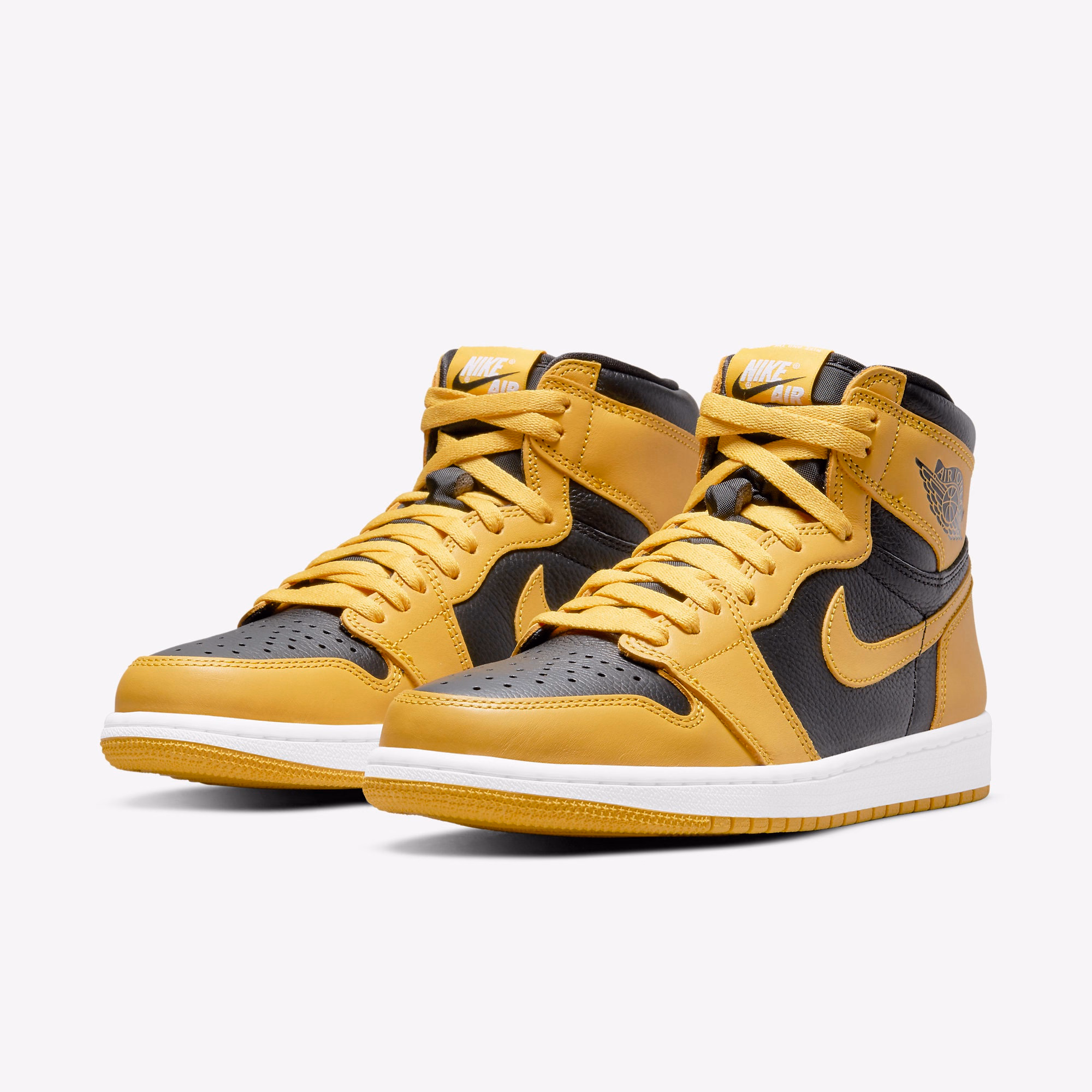 Кросівки чоловічі Air Jordan 1 Retro High Og Black/Yellow 555088-701 — фото 2