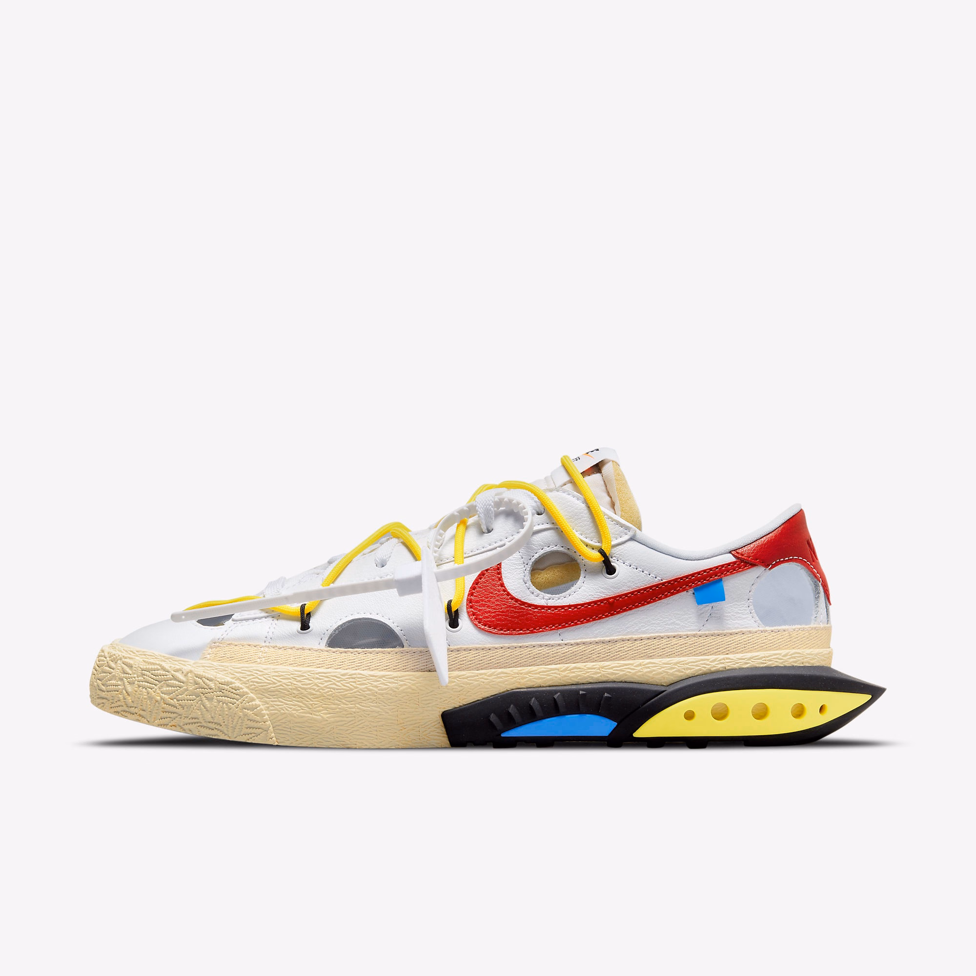 Кросівки чоловічі Nike Blazer Low Off-White University Red - DH7863-100