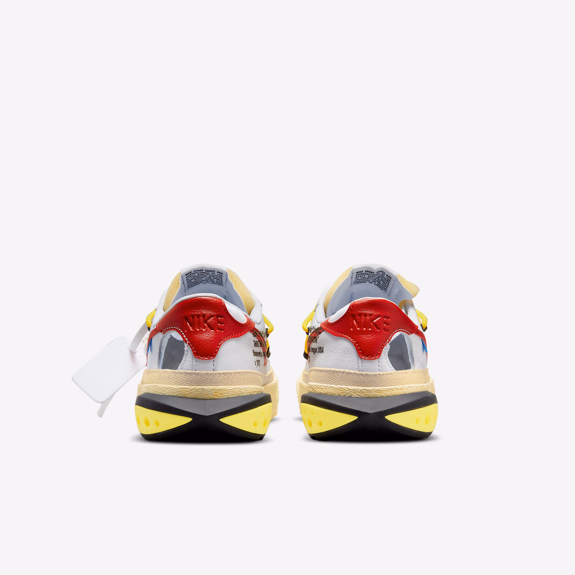 Кросівки чоловічі Nike Blazer Low Off-White University Red - DH7863-100 — фото 4