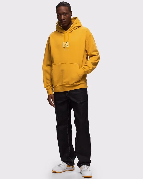 Худі чоловіче Air Jordan Essentials Statement Fleece Washed Pullover Hoodie Yellow FB7290-752