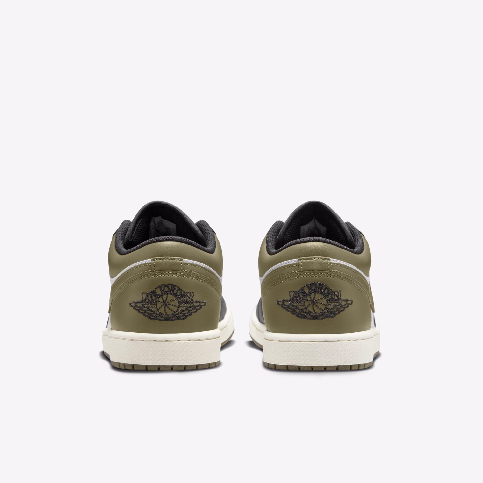 Кросівки чоловічі Air Jordan 1 Low White/Olive 553558-092 — фото 5