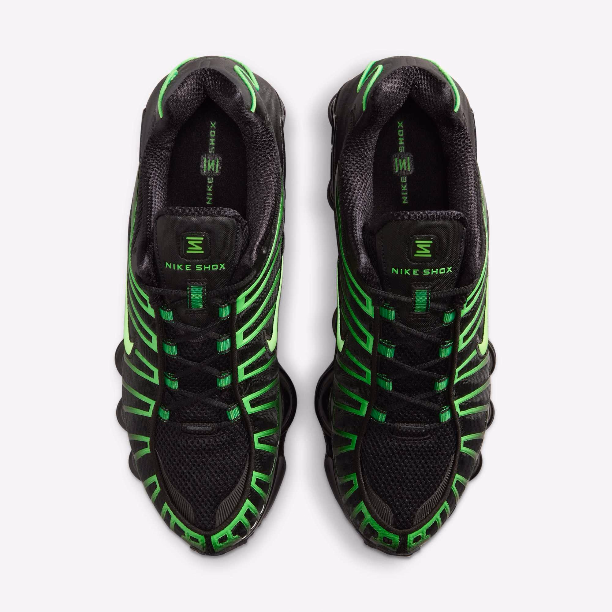 Кросівки чоловічі Nike Shox Tl Black/Green AV3595-012 — фото 6