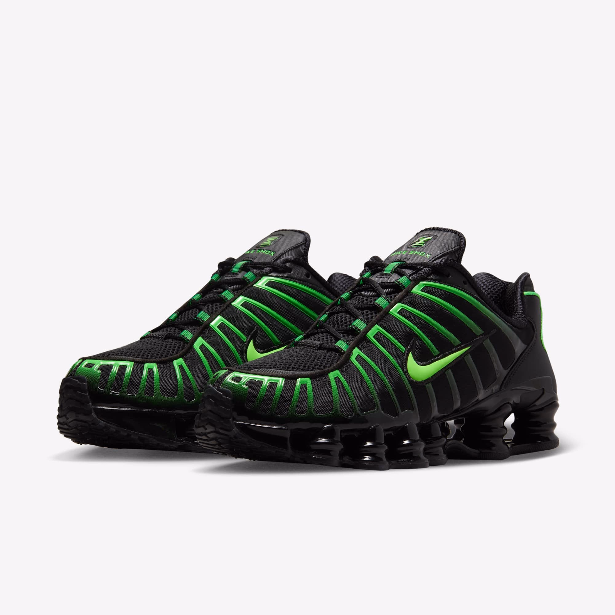 Кросівки чоловічі Nike Shox Tl Black/Green AV3595-012 — фото 2