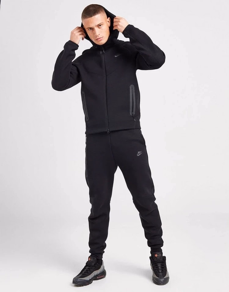 Худі чоловіче Nike Tech Fleece Full-Zip Hoodie Black FB7921-010 — фото 2