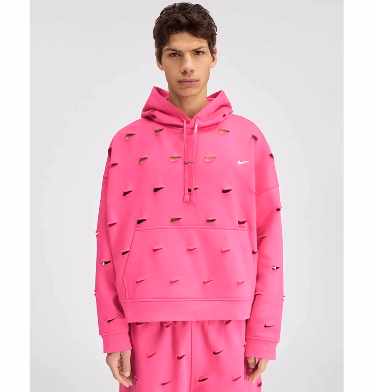Худі чоловіче Nike x Jacquemus Swoosh Pink FJ3481-653