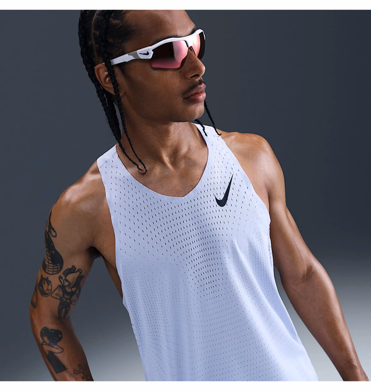 Майка Nike Aeroswift Dri-Fit Adv Light Blue FN4231-057 — фото 3