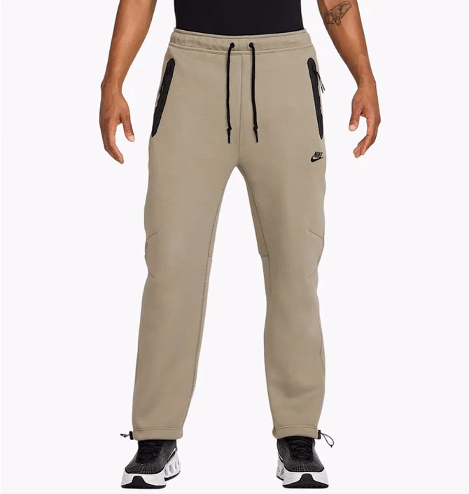 Штани чоловічі Nike Tech Fleece Open-Hem Beige HJ6533-320 — основне фото