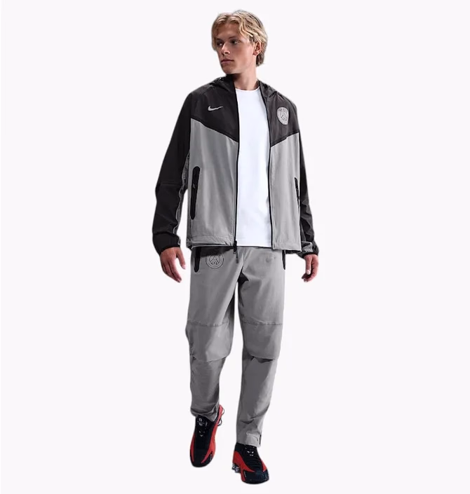 Вітровка чоловіча Nike Psg Tch Wvn Wr Fz Jkt Ta Grey/Black HQ4981-060