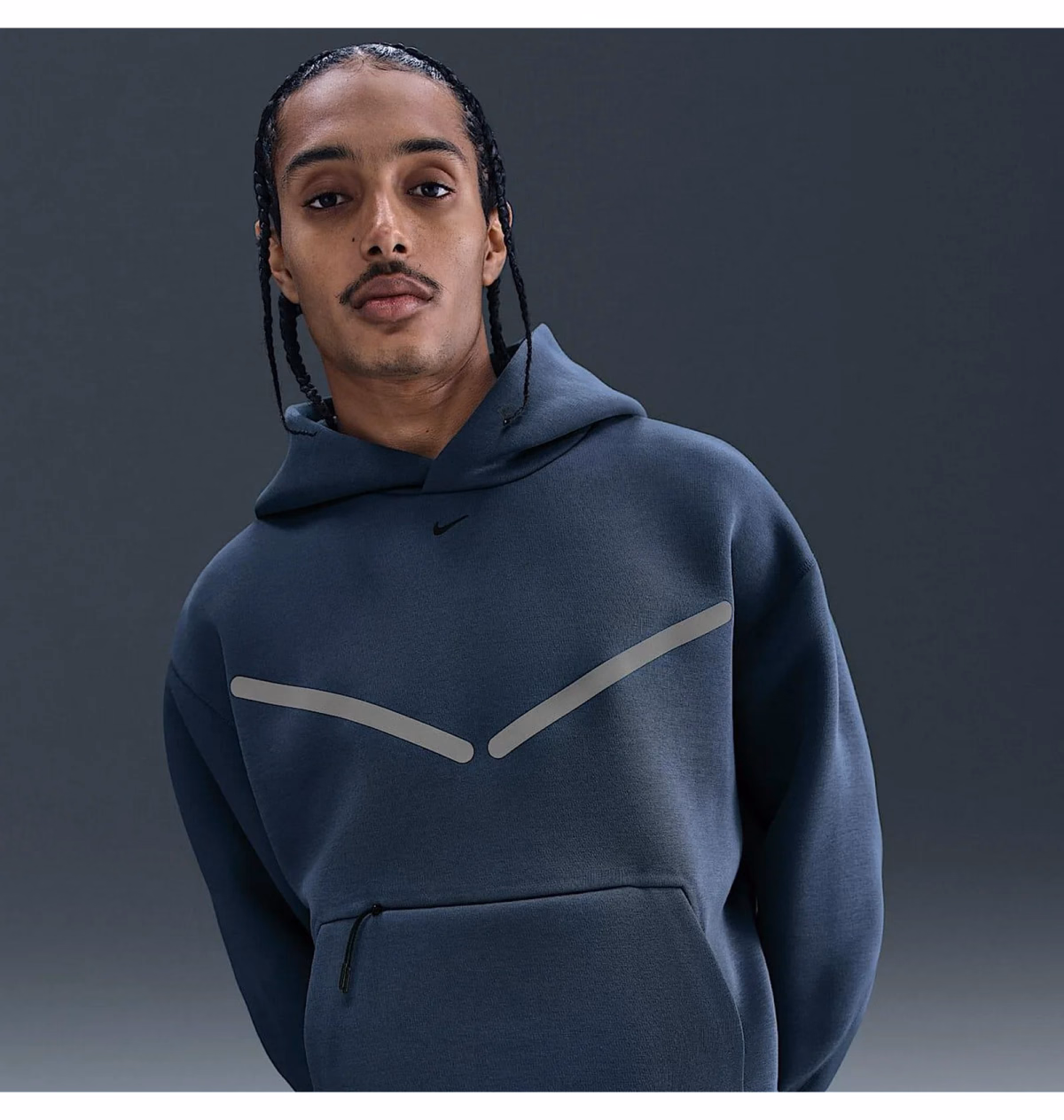 Худі чоловіче Nike Tech Po Blue HV1342-437 — фото 3