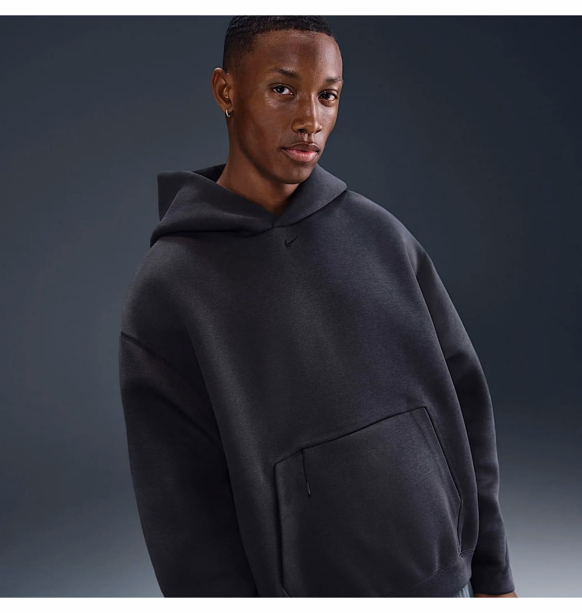 Худі чоловіче Nike Tech Fleece Oversized Hoodie Black HV6535-060 — фото 2