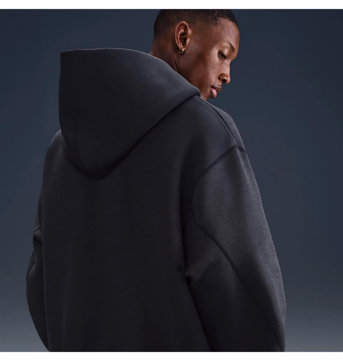 Худі чоловіче Nike Tech Fleece Oversized Hoodie Black HV6535-060 — фото 3