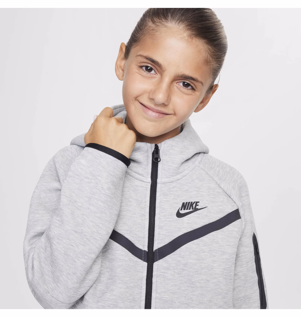 Толстовка дитяча Nike Sportswear Tech Fleece Grey HV8695-063 — фото 4