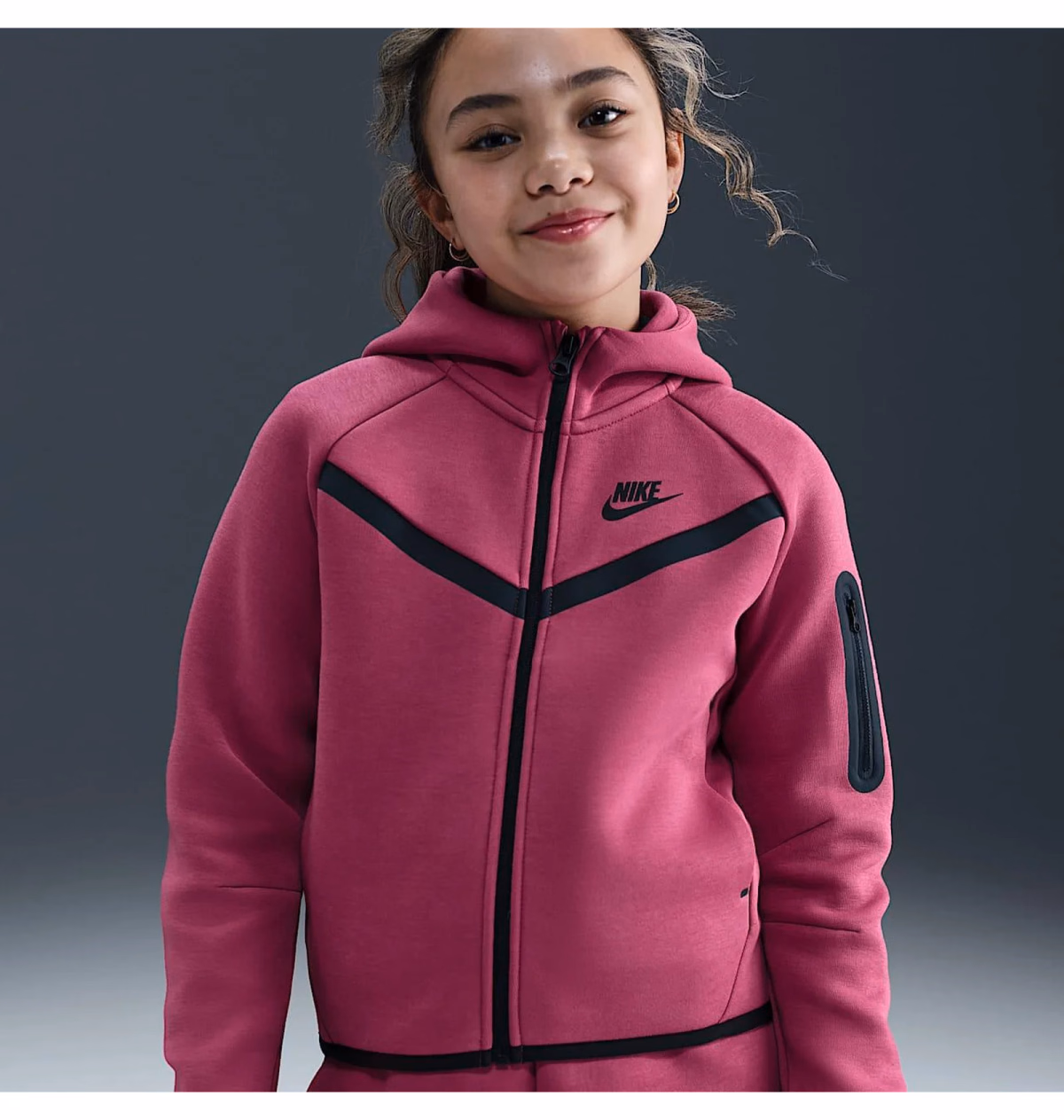 Худі дитяче Nike Sportswear Tech Fleece Girls' Full-Zip Hoodie HV8695-634 — фото 3