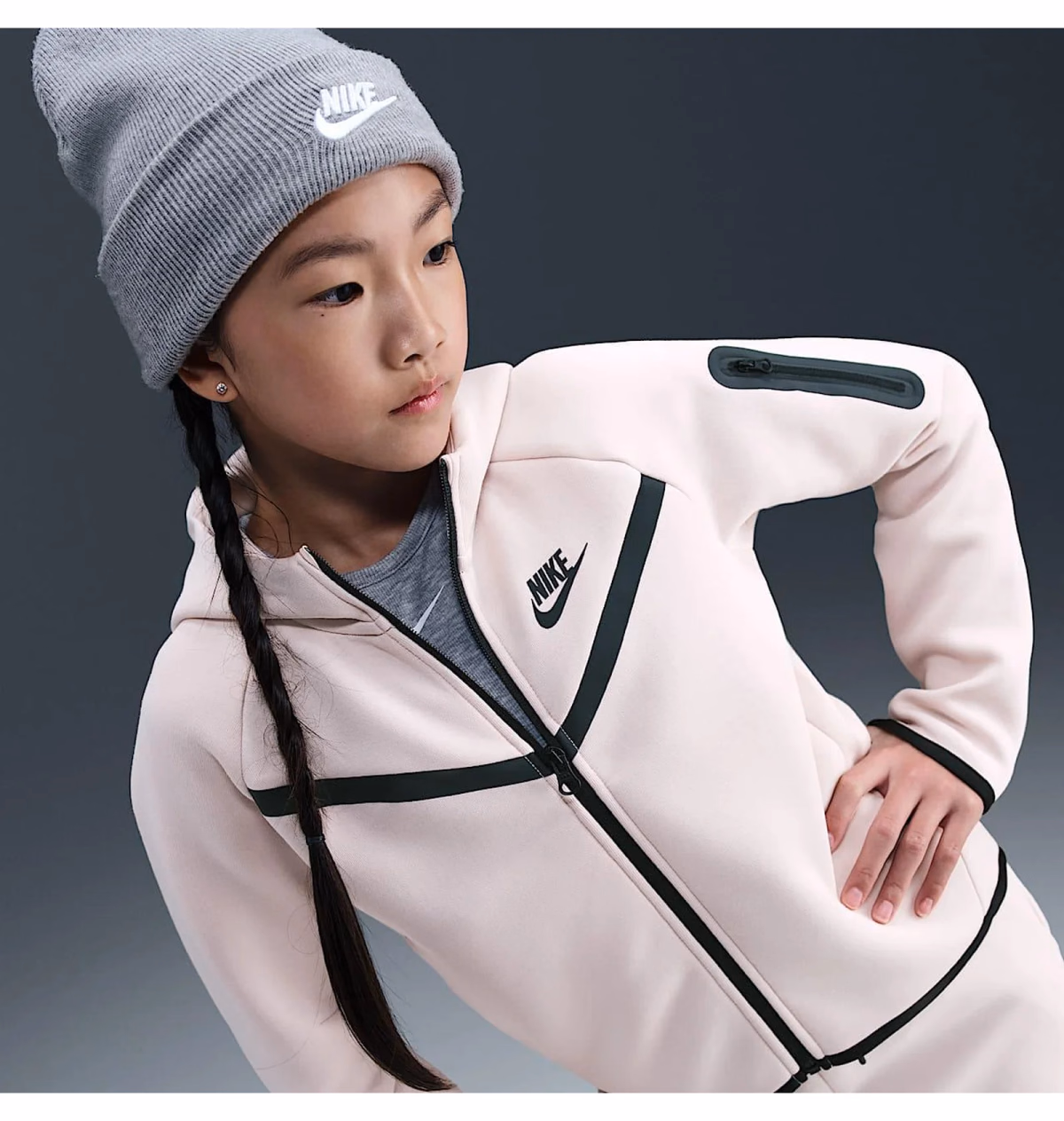 Худі дитяче Kids Tech Fleece Full-Zip Hoodie HV8695-667 — фото 4